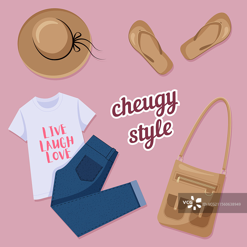 典型的“cheugy”风格事物图片素材