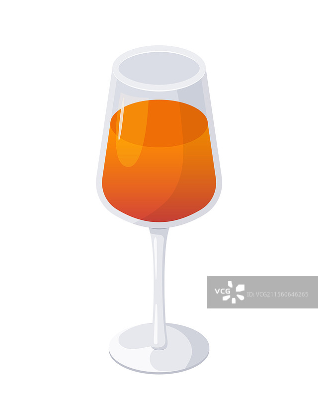 阿佩罗斯普利茨鸡尾酒或橙色鸡尾酒在杯中图片素材