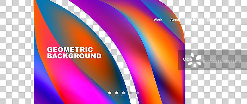 明亮的多彩几何抽象形状图片素材