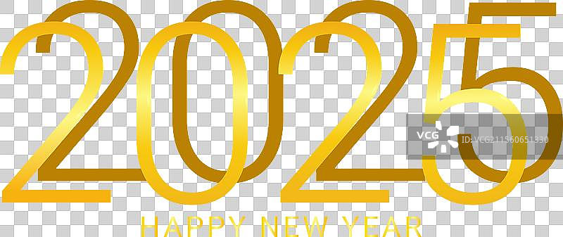 2025年新年亚洲中国数字设计图片素材