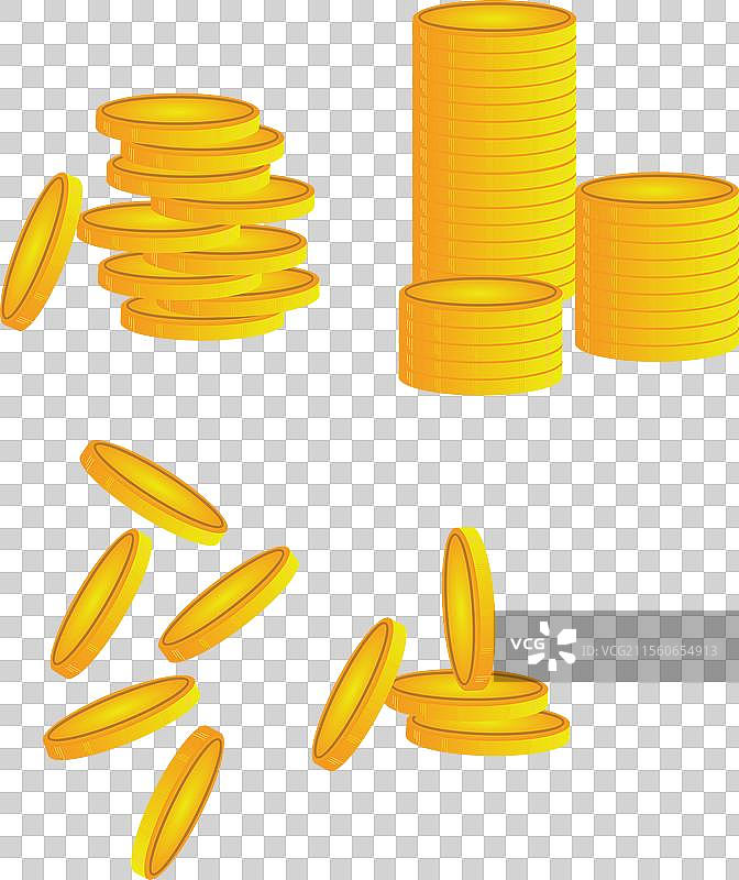 一堆金币 金色硬币堆 钱堆图片素材