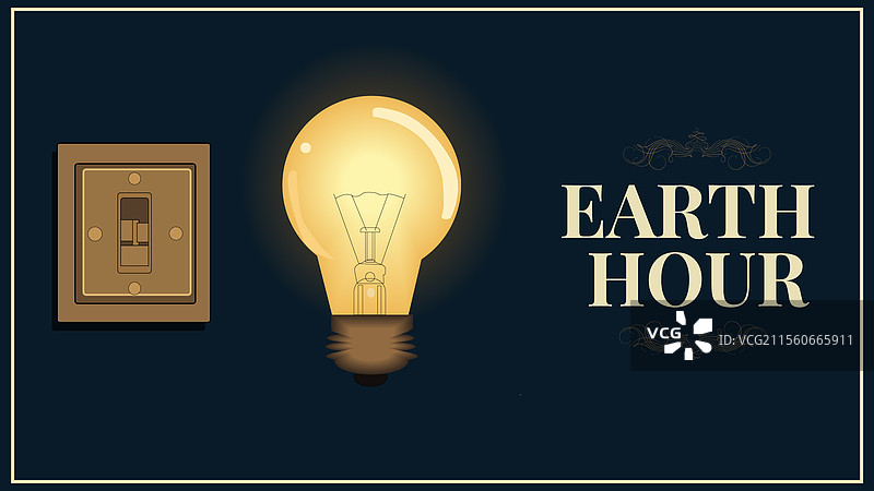 地球一小时关灯活动图片素材