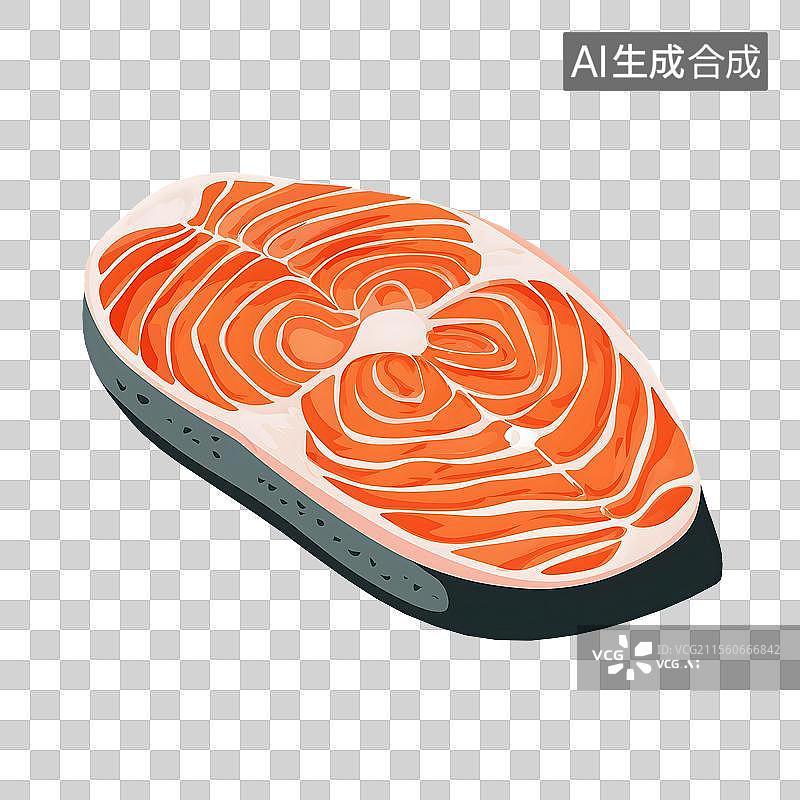 【AI数字艺术】三文鱼图片素材