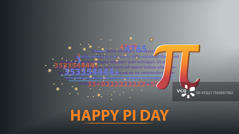 快乐的圆周率日，庆祝数学图片素材