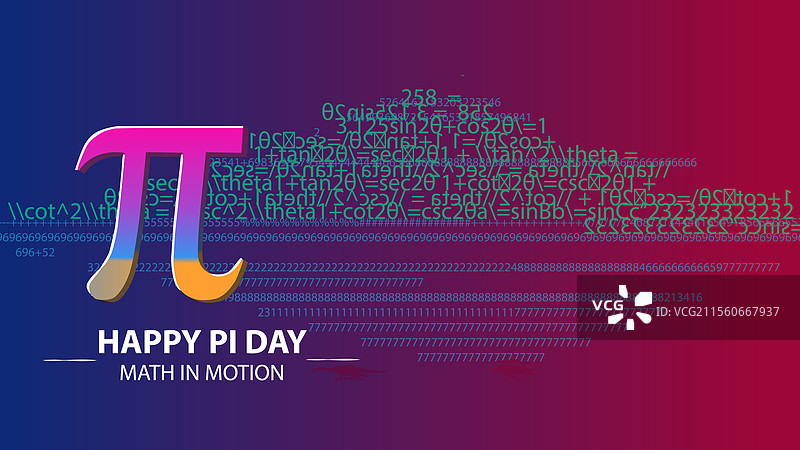 快乐的圆周率日，数学在运动中图片素材