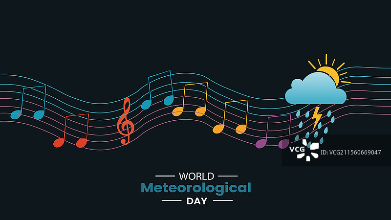 世界气象日音乐与天气图片素材