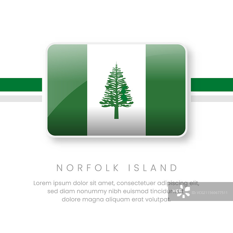 国家诺福克旗帜 诺福克按钮旗帜图片素材