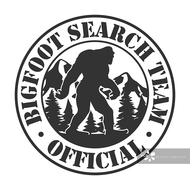 大脚怪团队剪贴画设计印章图片素材