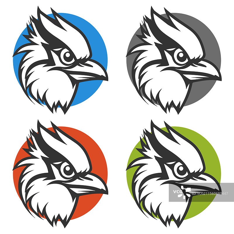 蓝松鸦剪贴画设计标志图片素材