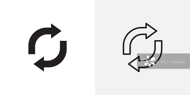 应用程序和用户界面设计的交换图标包图片素材