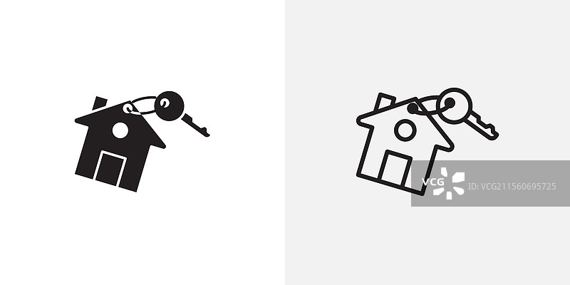 房屋出售或出租图标包，用于应用程序和用户界面图片素材