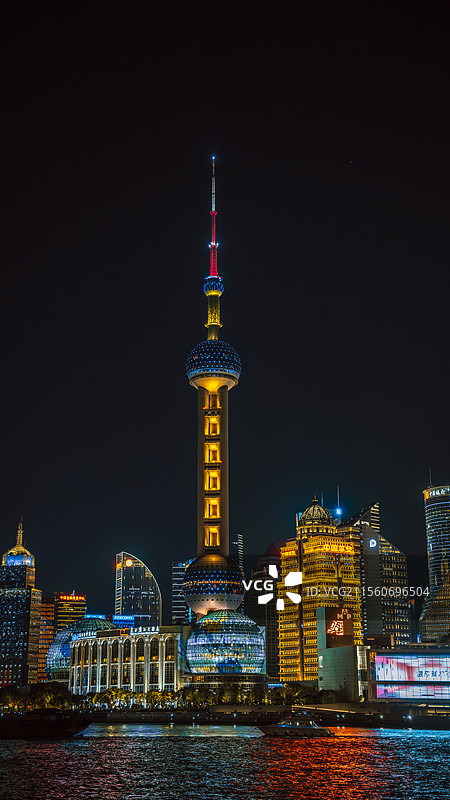 上海东方明珠夜景图片素材