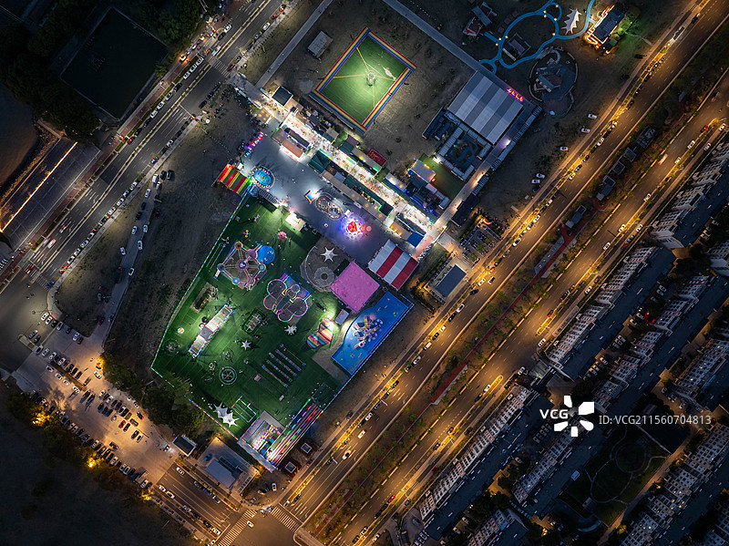 江苏无锡江阴城市夜景图片素材