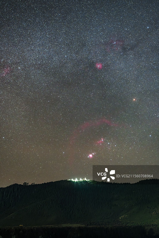 星空下的佛塔图片素材