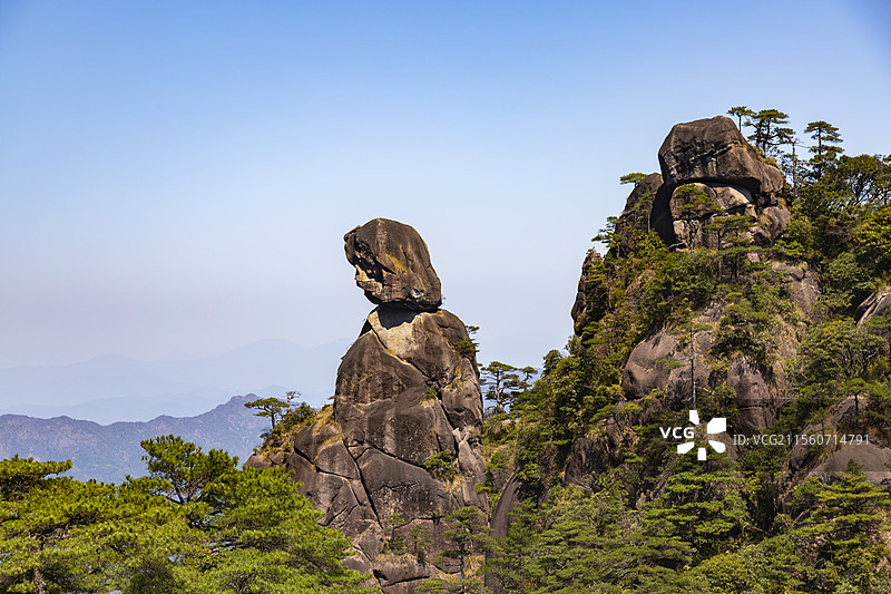 江西上饶三清山东方女神奇石景点风光图片素材