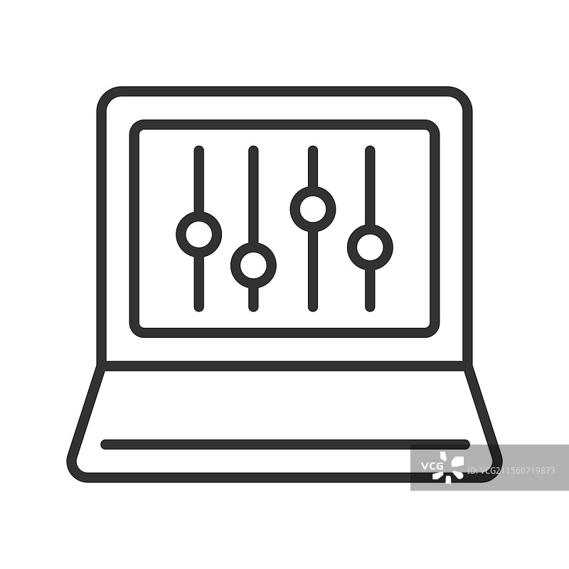 控制台图标，线条设计，控制台终端图片素材