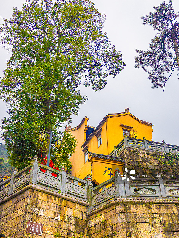 中国四大佛教名山九华山图片素材