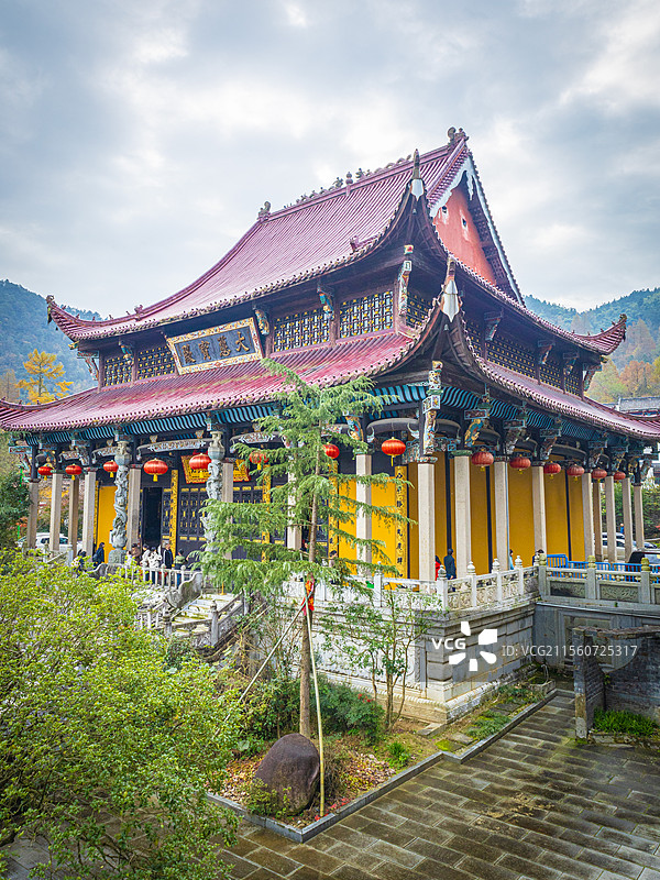 中国四大佛教名山九华山图片素材