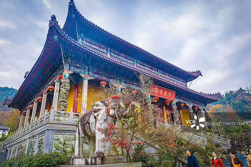 中国四大佛教名山九华山图片素材