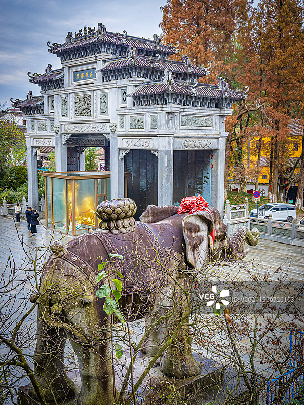 中国四大佛教名山九华山图片素材