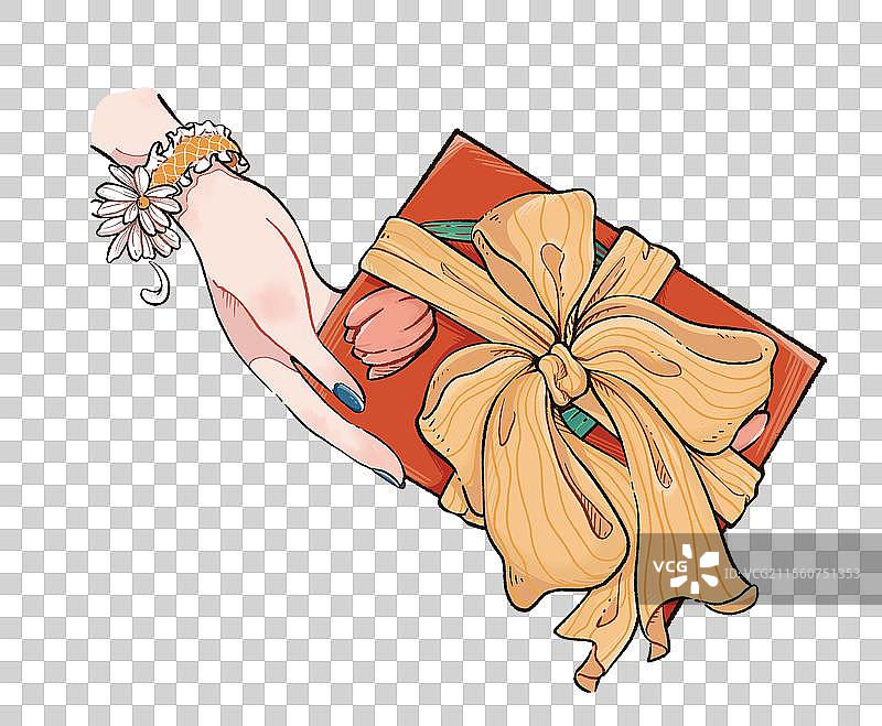 手绘肌理送礼花束白色情人节女神节七夕节爱情图片素材