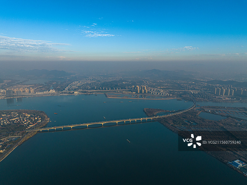 杭州袁浦大桥图片素材