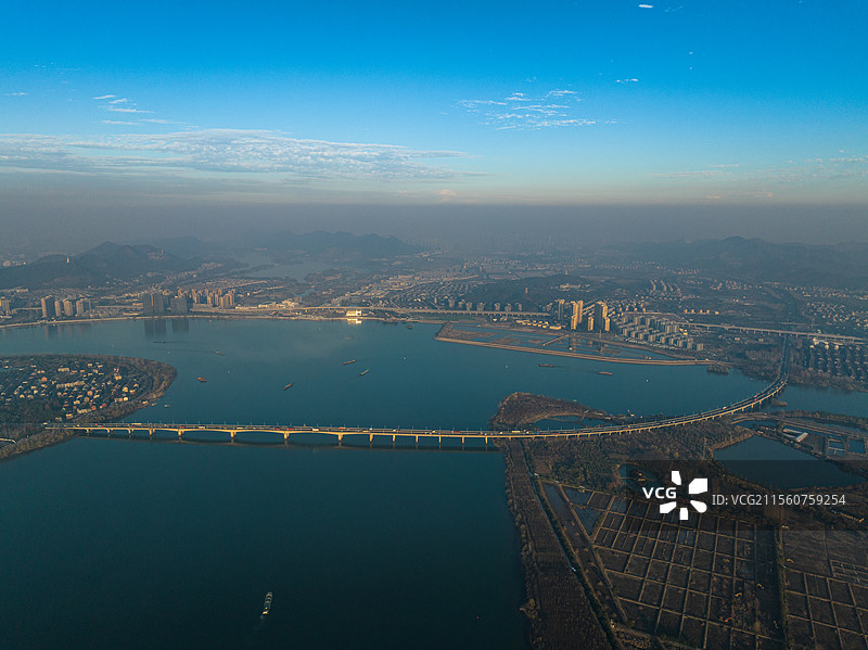 杭州袁浦大桥图片素材