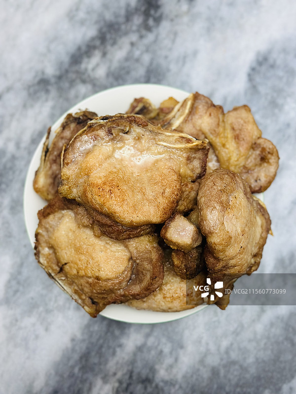 营养家常菜炸猪排图片素材