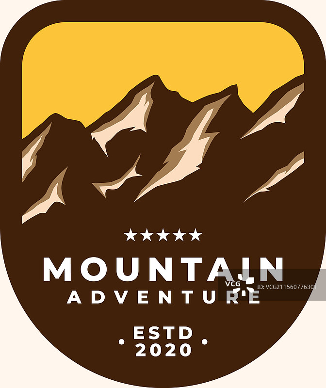 登山者标志徽章户外探险远征图片素材