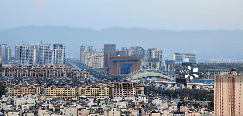 保山市隆阳区城市风光图片素材