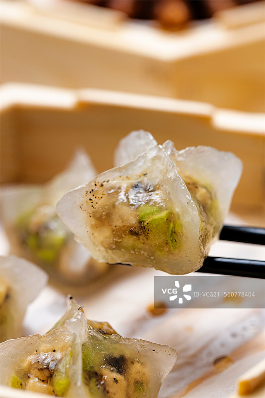 水晶虾饺虾饺皇红心火龙果松茸菌菇水晶饺子粤菜点心茶点茶楼图片素材
