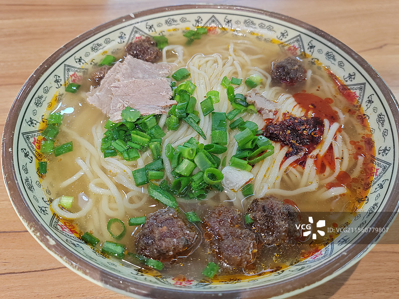 牛肉丸子拉面图片素材