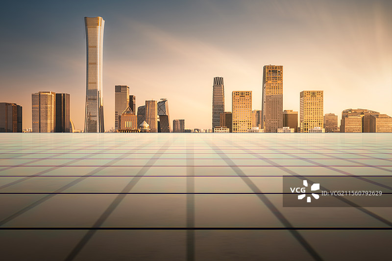 北京国贸建筑群，广场，地砖，智慧城市，科技城市，城市地标建筑，北京地标建筑，建筑背景，城市背景图片素材