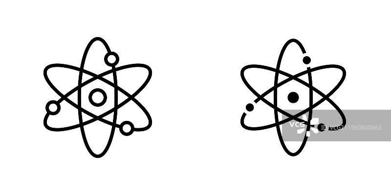 物理图标细线设计图片素材