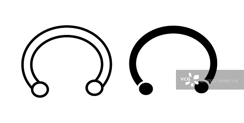 穿孔图标细线设计图片素材