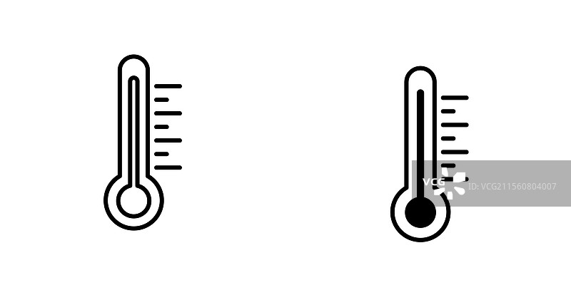 温度图标细线设计图片素材