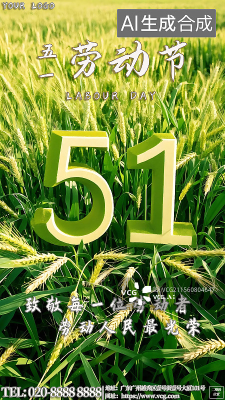 【AI数字艺术】五一劳动节海报3D渲染立体海报节日海报图片素材