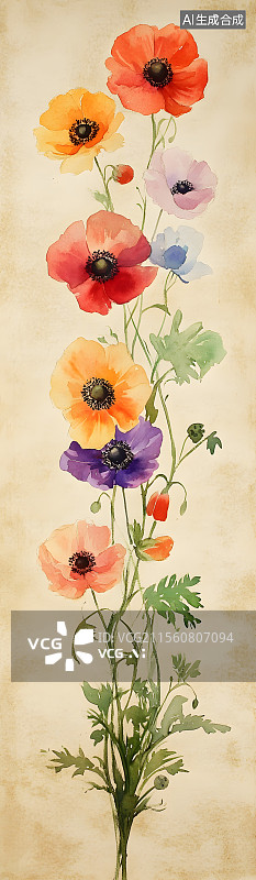 【AI数字艺术】花朵 纹样 纺织图片素材