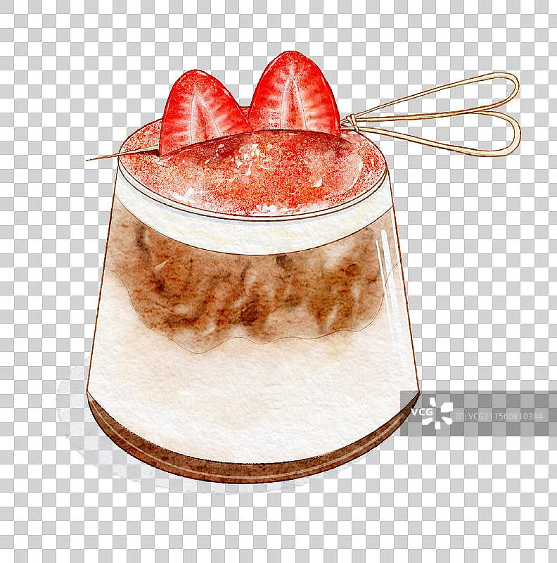 水彩画风甜品 夏日饮品 水彩美食 甜品 菜单设计 原创插画 免扣图形 PNG 插画 水彩 蛋糕 免扣图片素材