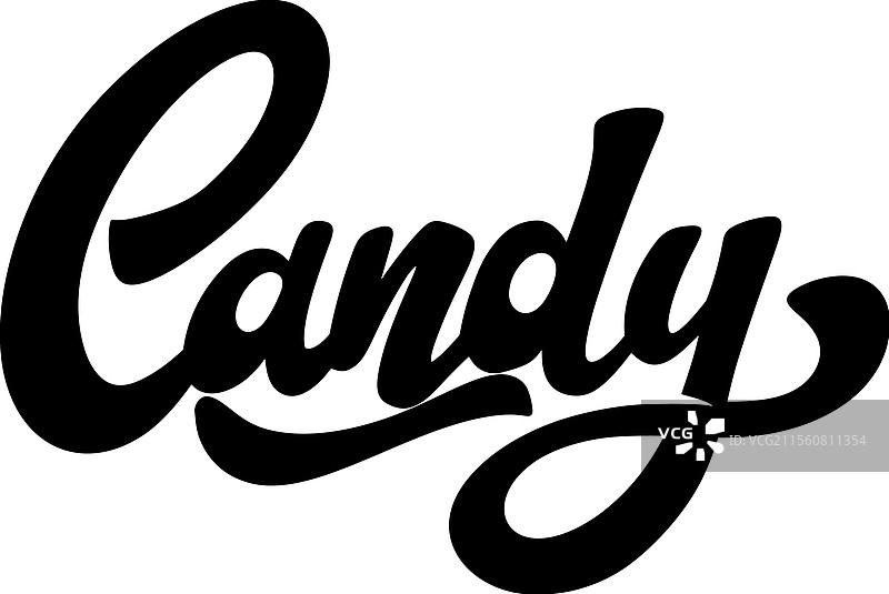 糖果字母短语，孤立在白色背景上图片素材