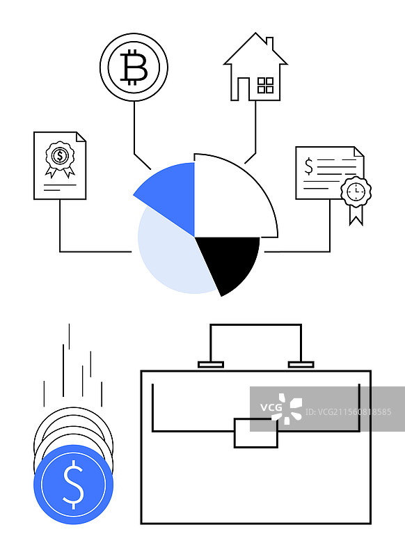 财务规划和投资主题，包括图片素材