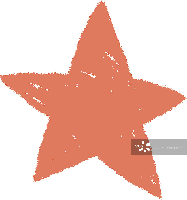 手绘蜡笔星星图片素材