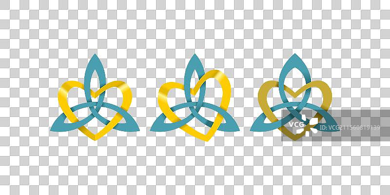 爱之三叉戟标志设计图片素材