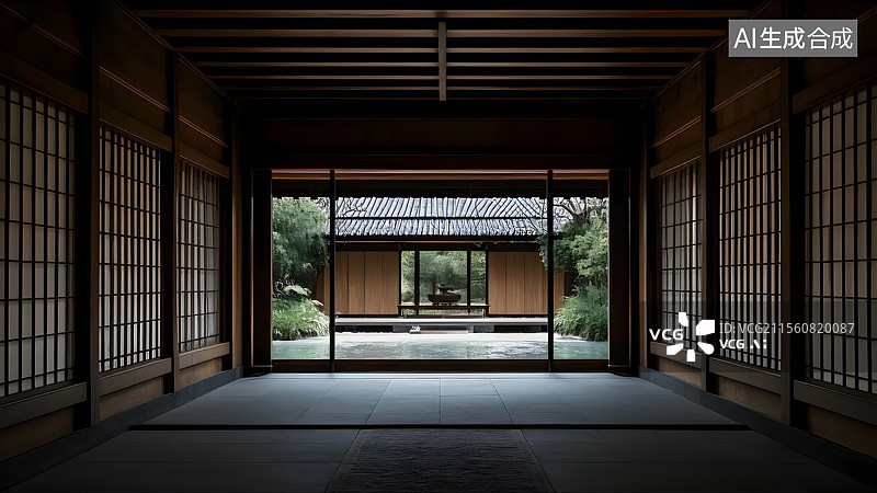 【AI数字艺术】东方意境的侘寂之美图片素材