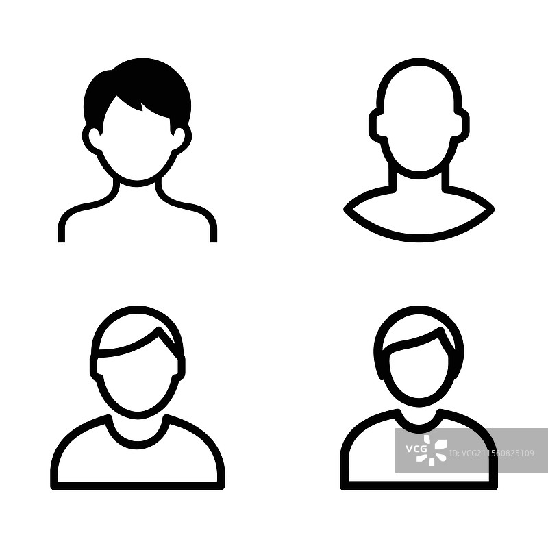 头像图标 头像创建器 默认头像图片素材