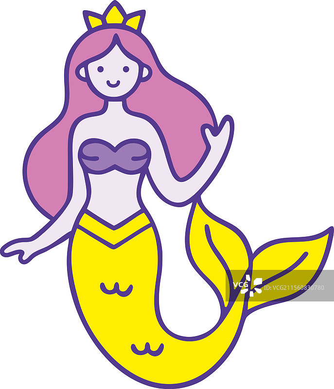 优雅的美人鱼幻想角色图片素材