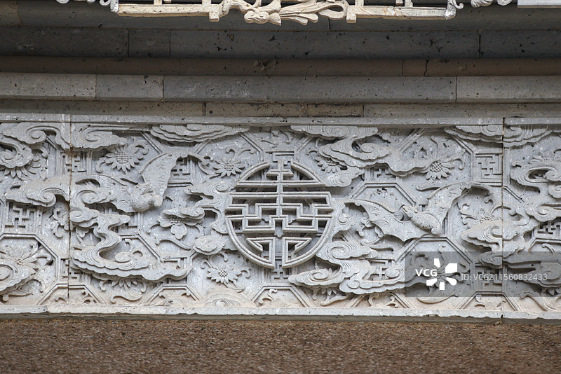 江南第一门楼网师园的“藻耀高翔”门楼图片素材