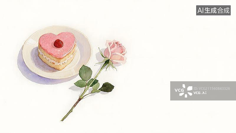 【AI数字艺术】2D卡通居左图片素材