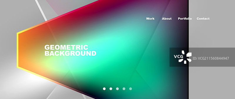 流动的明亮霓虹渐变几何抽象图形图片素材