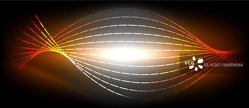 霓虹波浪线与混合效果图片素材